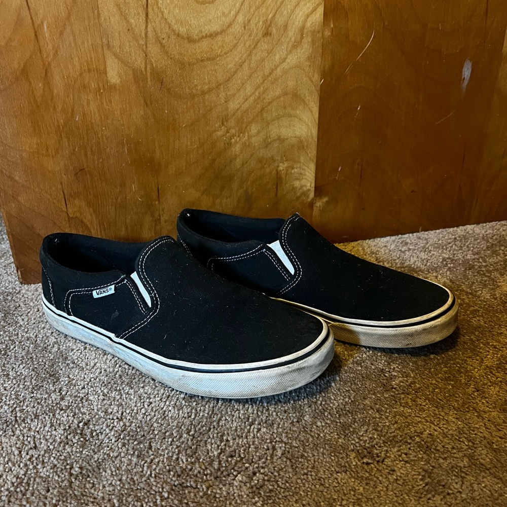 Vans Black Slip-On Shoes